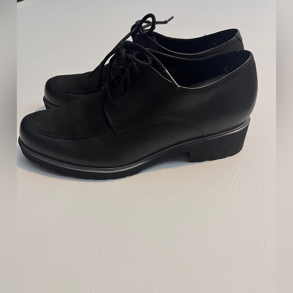 Munro Ronnie Water Resistant Lizard Black Derby Leather Suede 8.5 NWOT - Picture 5 of 10